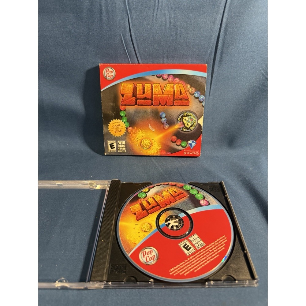 ZUMA Win; Mac Video Game Software (2003 PopCap CD) Puzzle Fun For Whole Family